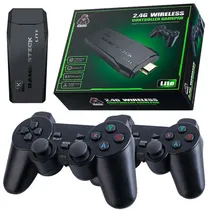 Console Game Stick Lite 4K 1000 Jogos 2 Controles Sem Fio - Preto
