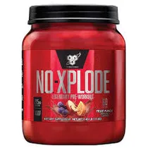 BSN No-Xplode Fruit Punch 2.45LB Plastico Rojo