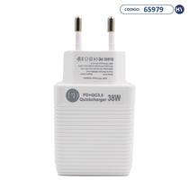 Adaptador de Tomada PD-60 USB/USB-C 38 Watts - Branco