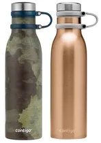 Kit Garrafa Térmica Contigo Couture 591ML - Chardonnay/Camo