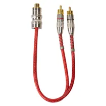 Cabo Svart - Rca Y - 2 Macho + 1 Fêmea - Vermelho