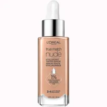 Sérum L'Oréal True Match Nude com 1% de Ácido Hialurônico 3-4 Light-Medium 30ML