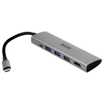 Hub USB-C 3.1 Hye HYEHU53 5 Portas / HDMI / 3 USB 3.0 / USB-C Femea - Cinza