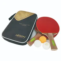 Kit Tênis de Mesa: 2 Raquetes e 3 Bolas