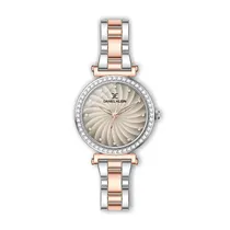 Relógio Analógico Feminino Daniel Klein Premium DK.1.12467-2 - Rosa Ouro e Prata