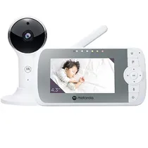 Babá Eletrônica Motorola VM64 Connect de 4.3" Wi-Fi com Visão Noturna - Branca