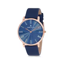 Relógio Analógico Masculino Daniel Klein Premium DK12216-5 - Azul e Rosa Ouro