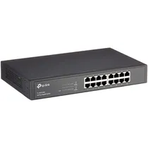 Switch TP-Link TL-SG1016D com 16 Portos de 10/100/1000MBPS Bivolt - Cinza  Switch TP-L...