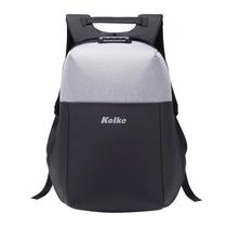 Mochila Kolke KVM-532 Anti-Roubo Preto/Cinza