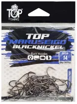 Anzol Top Fishing Maruseigo Black Nickel 14 com 50 Pçs