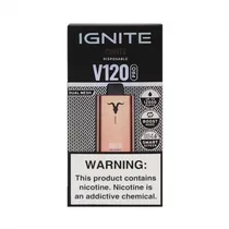 Dispositivo Descartavel Ignite V120 Pro 12000 Puffs Rose Gold Coffe