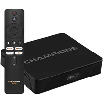 Receptor Fta Champions Fire 4K Ultra HD com Iptv de 16GB/2GB Ram - Preto  Receptor Ft...