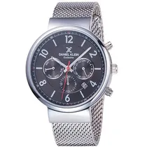 Relógio Analógico Daniel Klein Exclusive DK11871-6 Masculino, Metal - Prata e Cinza