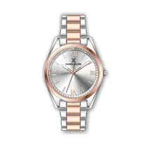 Relógio Analógico Feminino Daniel Klein Premium DK.1.12482-5 - Rosa Ouro e Prata