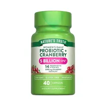 Vitamina Nature's Truth Women's Probiotic + Cranberry 40 Cáspulas