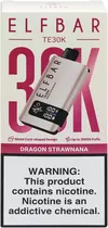 Vape Descartável Elf Bar TE30K Dragon Strawnana 30000 Puffs
