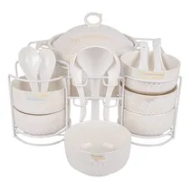 Jogo de Sopera de Porcelana 15PÇ.