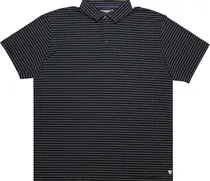 Outlet Camiseta Polo Cremiux Masculina - Preta Listrada