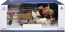 Toys Conjunto Fazenda com Acessórios Zhong Jieming Q9899-Y30-C
