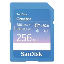 Cartão de Memória Micro SD Sandisk Creator 256GB 280MBS - SDSDXEP-256G-Gncis