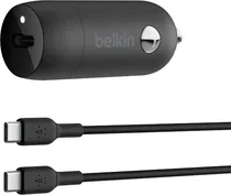 Carregador Veicular Belkin 30W CCA004BTBK USB-C - Preto