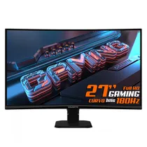 Monitor Gamer Gigabyte GS27FC 27" Full HD Curvo 180HZ Hdmidp-Preto
