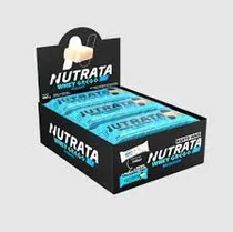 Nutrata Protein Bar Whey Grego Beijinho 12 Unidades Plastico Azul