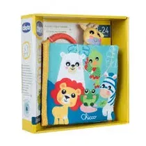 Chicco Juguetes Libro de Animales Libro de Tela para Bebés 3 A 24 Meses Multicolor