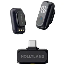 Microfone Sem Fio Hollyland Lark A1 Mini Duo - USB-C - Recarregável - Preto