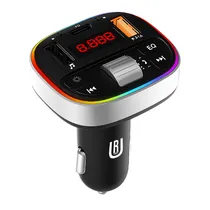 Transmissor para Carro Ur UC-M3 / 25W / MP3 / FM / USB X2 / USB-C / Bluetooth 5.0 - Preto/ Silver