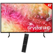 Smart TV LED 43" Samsung Crystal Uhd UN43DU7000PXPA 4K Ultra Tizen Wi-Fi/Bluetooth com Conversor Digital