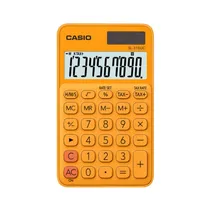 Calculadora Compacta Casio SL-310UC-RG de 10 Dígitos - Laranja