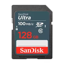 Cartão de Memória Sandisk Ultra SDSDUNR-128G-GN3IN - 128GB - SD - 100MB/s