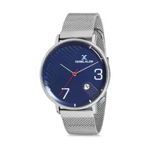 Relógio Analógico Masculino Daniel Klein Premium DK12147-4 - Prata e Azul