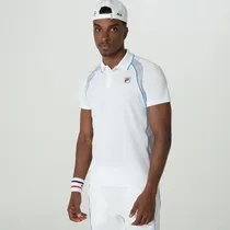 Fila Ropas Polo Backspin Sleeve F11TN00568-3587 (T)XL White/Light Grey/Blue