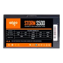 Fonte ATX 500W 80PLUS White Aigo Storm S500 110~220V CX.Feia
