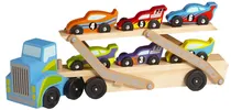 Megatransportador para Carros de Corrida Melissa & Doug 12759 (7 Peças)