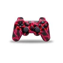 Controle Sem Fio Dualshock 3 para Playstation 3 (PS3) - Eletricidade Vermelho Desenho