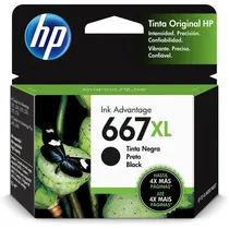 Cartucho HP 3YM81AL Preto 667XL