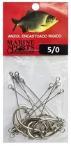Anzol Marine Sports 12147 Encastoado Rigido 5/0 com 10 Pçs