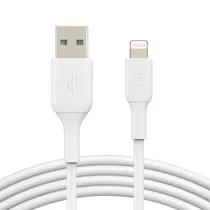 Cabo Belkin USB-A para Lightning CAA001BT1MWH - Branco 1 Metro