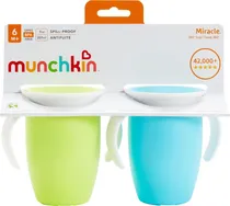 Copo de Treinamento Miracle 360 Cup Munchkin - 70226 Azul/Verde (2 Unidades)