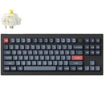 Teclado Gamer Mecanico Keychron V3 Max RGB Sem Fio Switch Yellow - Carbon Black (Ingles)