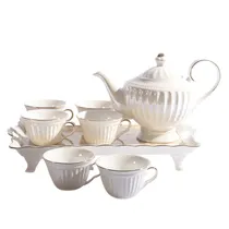Conjunto de Porcelana para Cha e Café 8PÇ.