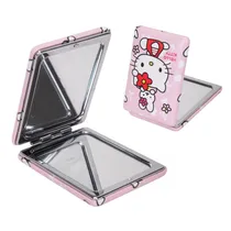 Espelho Mão Retangular Hello Kitty Rosa