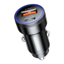Carregador Veicular Essager ECCPQ-KX01-P 54W USB/USB-C - Black