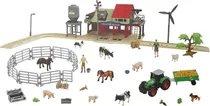 Toys Set de Animais de Fazenda Zhong Jieming Q9899-ZJ80 (31 Peças)