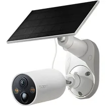 Camera de Segurança Smart Solar IP TP-Link Tapo C425 Kit / 4MP / 2K / Wifi / QHD / Detecção Humana / Visao Noturna - Branco