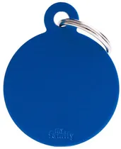 Medalha de Identificação Myfamily Círculo Grande MFB18 - Azul