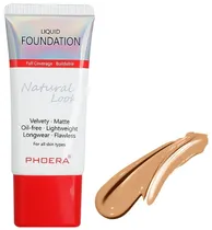 Base Phoera Natural Look Liquid Foundation 105 Sand - 30ML